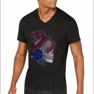 🔴FINAL PRICE Black Snake in Skull V Neck INC